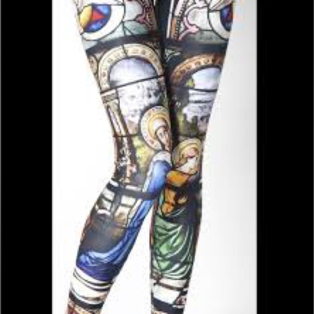 Black milk multicolor legging sz xs